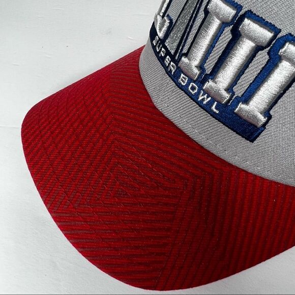 New Era NFL Super Bowl LIII 53 Red & Grey Hat Cap Atlanta Adjustable EUC - Picture 7 of 9